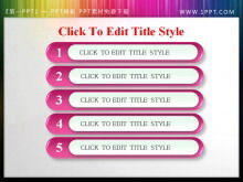 Exquisite pink crystal style slideshow catalog template download