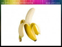 Transparent background banana PPT vignette material free download