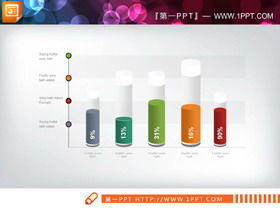 40 conjuntos de cores requintadas coleção gráfico PPT empresarial