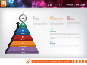 Koleksi grafik PPT analisis data datar 38 warna