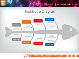 실용적인 생선 다이어그램 PPT 차트