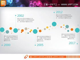 Gráfico de PPT de puntos de color dinámico de moda Daquan