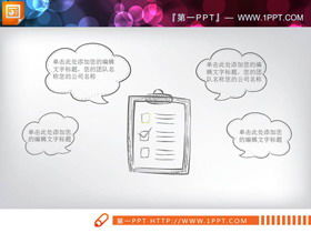 Bagan PPT tema perlindungan lingkungan yang dilukis dengan tangan kreatif Daquan