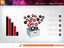 Siyah ve kırmızı düz yeni yıl çalışma planı PPT şeması Daquan