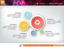 Farbmikro dreidimensionale frische PPT-Karte kostenloser Download
