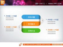 Download do pacote de gráfico de slides empresarial tridimensional em cores