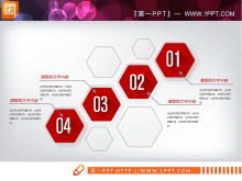 Red micro tridimensional investimento financeiro financeiro gráfico PPT Daquan