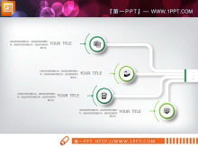 Green micro three-dimensional company profile PPT chart Daquan