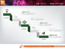 Download del pacchetto grafico PPT Green Flat per il risparmio energetico e la protezione ambientale