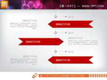 Téléchargement gratuit de tableau de diapositives d'affaires plat rouge