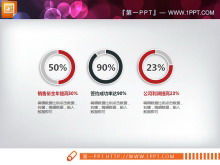 Grafico PPT profilo aziendale tridimensionale micro rosso e nero Daquan