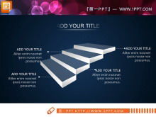 White transparent business PPT chart package download