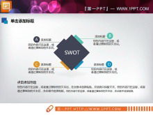 Blue flat work summary report PPT chart Daquan