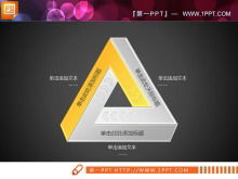 Téléchargement du tableau de diapositives du cycle du triangle jaune