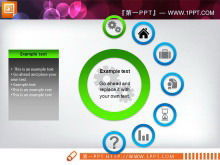 ดาวน์โหลดแพ็คเกจไดอะแกรม PowerPoint ธุรกิจสีเขียวที่สวยงาม 26 รายการ