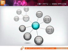 Download grafico PowerPoint della relazione di diffusione della sfera di cristallo squisita