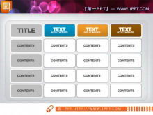 Zarif PowerPoint veri tablosu