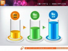 Progressive relationship of test tube shape PPT chart material download