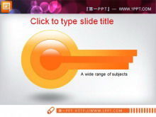 Nice dot-circle style contains relationship PPT material download
