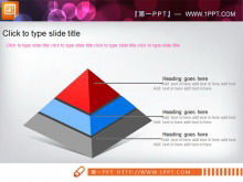 簡單金字塔層次關係PPT素材下載