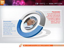 Download do material de ilustração do relacionamento do PPT do aperto de mão do anel