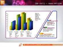 Exquisite PPT bar chart material download