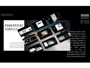 Postcard theme ppt template