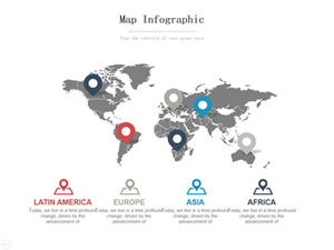 多套解決方案，地理位置，地理信息，精美ppt圖表