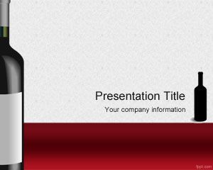 Şaraplar PowerPoint Şablonu