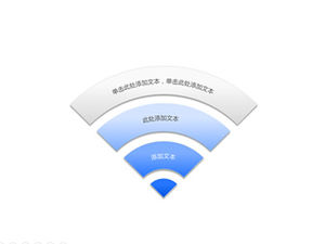 10 sets of circular pie chart wifi signal chart ppt template download