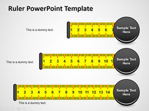 Scale ruler triangle ruler ppt creative chart