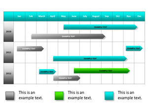 Marque de calendrier Diagramme de slideshop de calendrier de cycle de travail