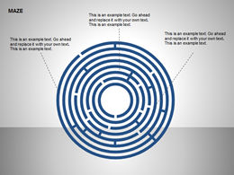 Dreidimensionales Labyrinth-ppt-Diagramm