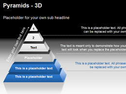 3D-пирамида ppt-диаграмма, созданная Presentationload
