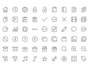 Download 500+ classic and practical line icons with replaceable colors