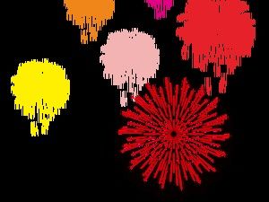 Kolorowe i olśniewające fajerwerki darmowe maty do pobrania png pakiet zdjęć (9 zdjęć)