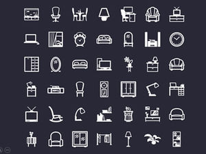 500+ppt design commonly used linear icons package download that can modify the color