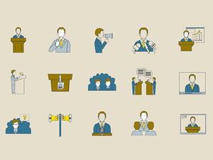Hand drawn business family medical related clipart ppt icon