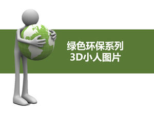 Gambar penjahat 3D seri perlindungan lingkungan hijau