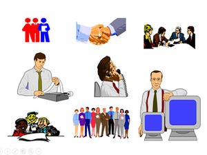 Business people business people ppt clipart material