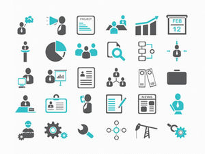 Thousands of flat business icons ppt source file materials
