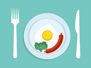 ppt mouse painted delicious healthy breakfast ppt material