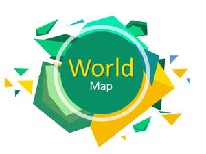 Dünya haritası dünya haritası ppt şablon malzemesi