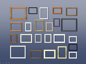 Photo wall ppt frame material