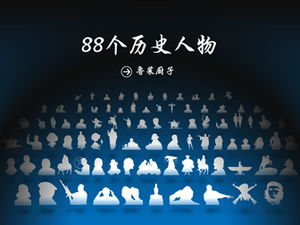 歴史上の人物のシルエットppt素材 Powerpointテンプレート無料ダウンロード 歴史上の人物のシルエットppt素材 Powerpointテンプレート無料ダウンロード