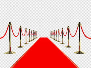 Красная ковровая дорожка, красные ступени, красный хиджаб, подходящий для разрезания ленточки и открытия праздничного материала.