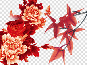 Chinese red new year festive ppt material