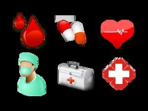 200 medical and health png icons package download