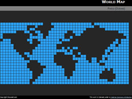 사각형 원형 패치워크 크리에이 티브 세계 지도 소재 템플릿