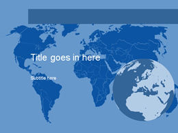 Două seturi de șabloane ppt pentru harta lumii